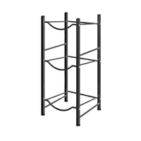 Importclick - Organizador Estante Rack 3 Botellones Agua 20 L Negro