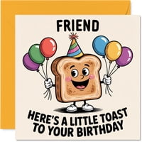 Tarjeta De Felicitación Stuff4 Friend Birthday A Little Tost To You