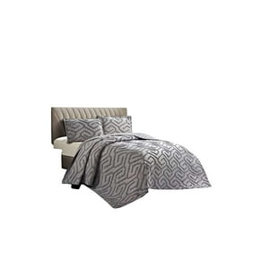 Teng Fei - Cubrecama Quilt Verano Tufting King-Superking Gris