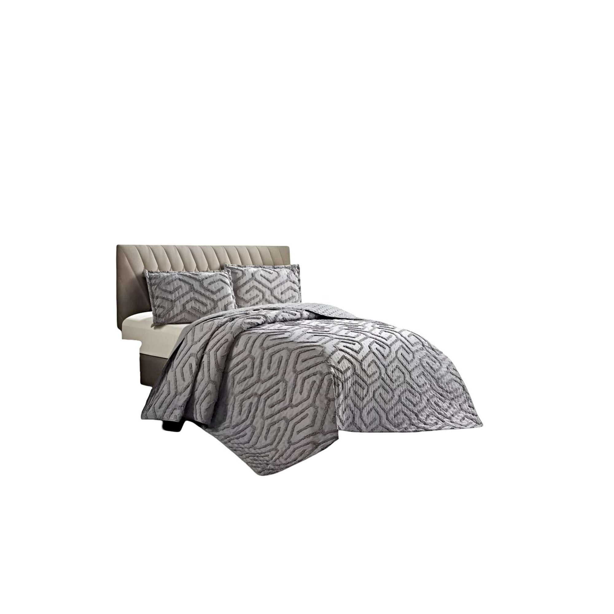 Teng Fei - Cobertor Quilt Verano Tufting King-superking Gris