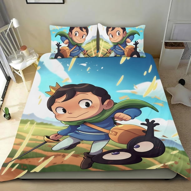 Ranking of Kings Conjunto de sábanas temático, trío de piezas, cómodo y amigable con la piel, diseño único, regalo de decoración para el hogar para familiares, amigos y fans,173cm *218cm