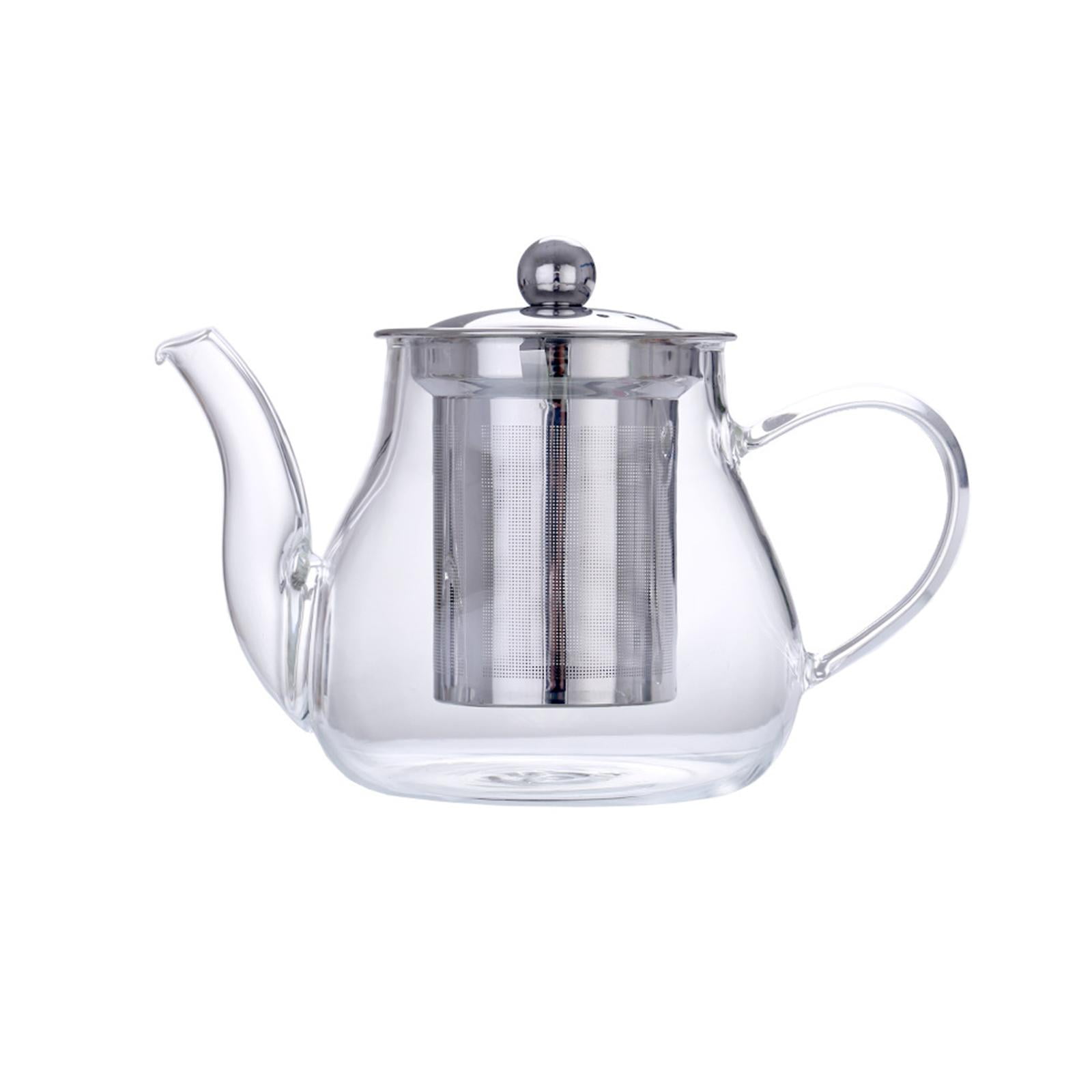 Bothyi - Tetera De Cristal Floreciente Hoja Suelta Resistente Al Calor Con Colador De Té Tetera 400ml
