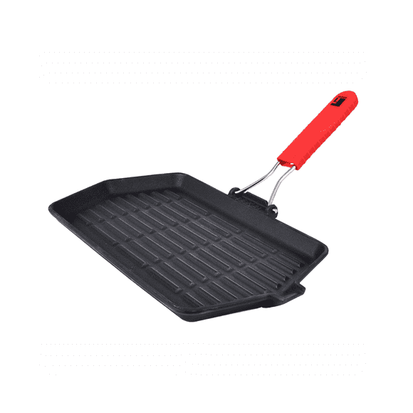 Asador Rectangular 34cm Hierro Fundido Bbq