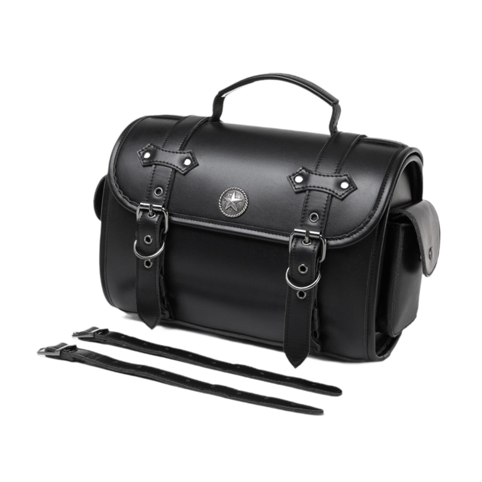 Magideal - Bolsa Para Sillín De Motocicleta, Bolsa De Equipaje Impermeable De Cuero Pu, Resistente, Versátil, Universal, Conducción Al Aire Libre, Elegante Bolsa