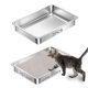 thumbnail image 1 of Caja de arena Amibud 2 unidades 40x30x7 cm de acero inoxidable, 1 of 8