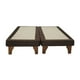thumbnail image 3 of Base Dividida Cama Europea 2 Plazas 150x190 Cm Chocolate Felpa, 3 of 4