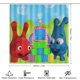 thumbnail image 2 of Popiz baby tv-theme 4-Piece Shower Curtain Set with Rugs, Waterproof Bathroom Decor Set Includes Bath Mat, U-Shaped Rug, Toilet Lid Cover and Curtain with Hooks, 2 of 6