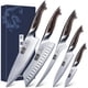 thumbnail image 1 of Juego de cuchillos HOSHANHO de acero inoxidable japonés con alto contenido de carbono, 5 piezas, 1 of 7