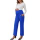 thumbnail image 2 of INSPIRE CHIC Pantalones de Maternidad de Pierna Ancha para Mujeres Sobre la Barriga Elásticos y Extensibles con Bolsillos Azul Real XL, 2 of 6