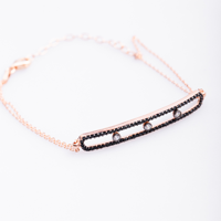 By Turquía - Pulsera Siyah R Plata 925