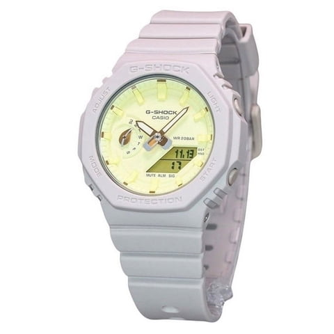Casio - Reloj G-Shock Natures Colour Series Análogo Digital Cuarzo Esfera Amarilla Gma-S2100Nc-4A 200M Para Mujer