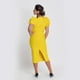 thumbnail image 2 of Vestido Ajustado Amarillo c/ cinturón Talla M mujer, 2 of 3