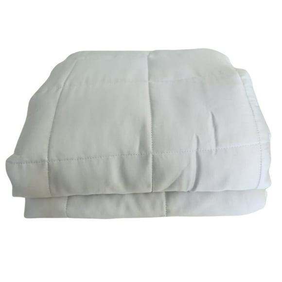 Manta pesada bamboo blanca tamaño full 7 kg