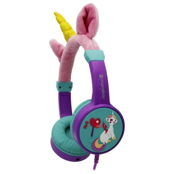 Audífonos Diseño Unicornio Color Púrpura Monster - Ps