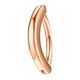 thumbnail image 2 of Piercing Para El Ombligo, Accesorio De 1,6mm, 14G, Clicker, Ombligo, Anillos, Mujeres, Hombres, Rosa áurea, 2 of 5
