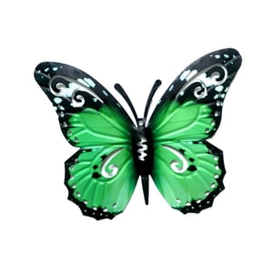 Bothyi - Escultura De Mariposa Antióxido De Arte De Pared De Metal Para Yard Cafe Anniversary Green