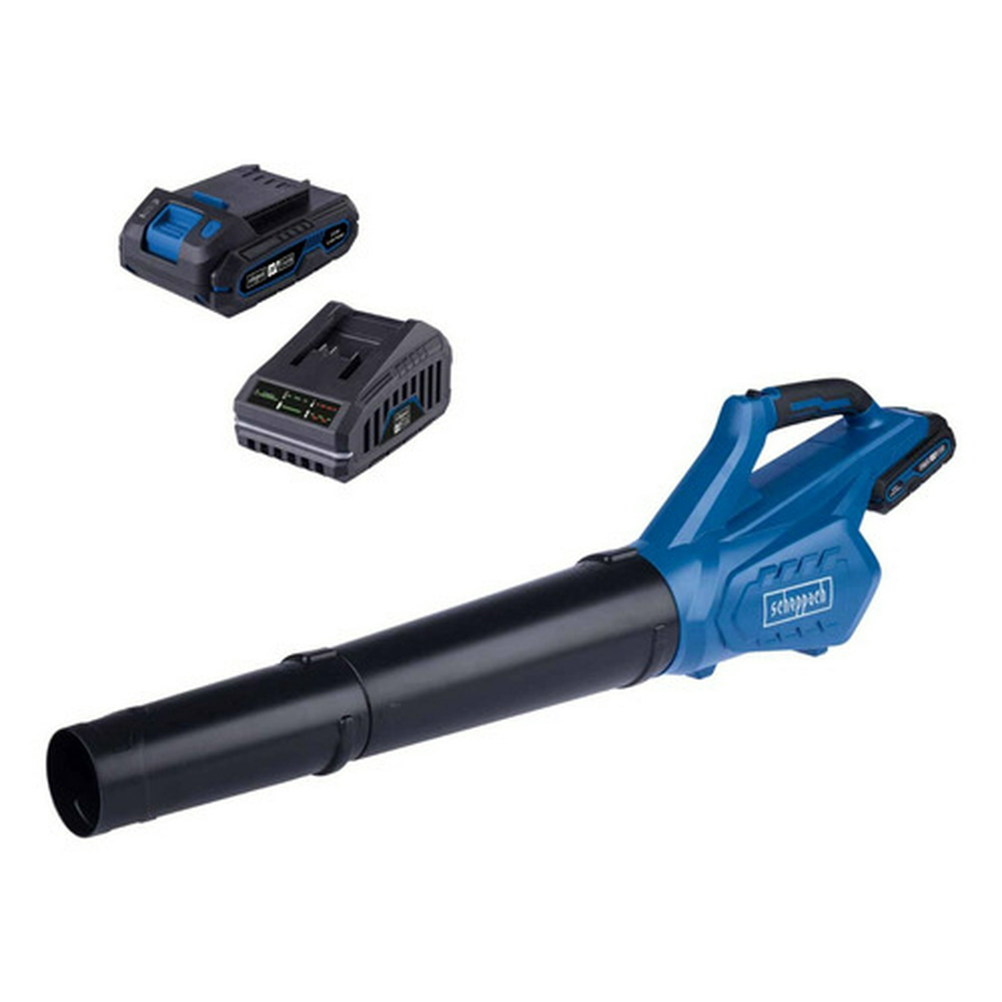 Soplador De Hojas 20v Con Cargador Y Batería - Scheppach