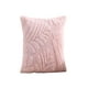 thumbnail image 1 of Set De 4 Fundas Peludas De Hoja Moderna 45x45 Rosa, 1 of 3