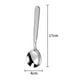 thumbnail image 2 of Juego de 4 cucharas de sopa premium de acero inoxidable, cucharas redondas y profundas de gran peso, juego de cubiertos., 2 of 5