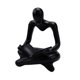 thumbnail image 5 of Estatuilla Humana De Estatua De Pensador Abstracto Coleccionable Para Estantería De Boda Negra, 5 of 5