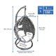 thumbnail image 4 of Silla Colgante Simple Rattan L Caramelo, 4 of 4