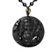 thumbnail image 1 of Collar ASGIFT con colgante unisex de obsidiana natural y ganesha, 1 of 8