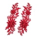 thumbnail image 5 of 2 Apliques De Encaje Con Bordado De Flores Para Boda, Vestido De Fiesta, Ropa, Color Rojo, 5 of 5
