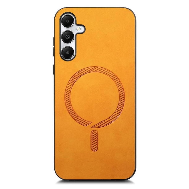 Magnetic Slim Case for Samsung Galaxy A05S with Camera Guard & Anti-Scratch Back Yellow