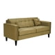 thumbnail image 2 of Sofa New Retro 3C + 2 Pouf Felpa 00 Verde Musgo, 2 of 6