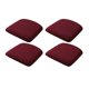 thumbnail image 4 of 4 Fundas Para Sillas De Comedor, Fundas Para Asientos De Sillas De Comedor, Color Rojo Vino Extraíble, 4 of 5