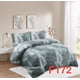 thumbnail image 1 of Cobertor Plush Con Chiporro 2 Plazas Color Gris Con Diseño Plumas, 1 of 2