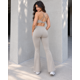 thumbnail image 3 of Conjunto Deportivo Mujer Peto y Calza Flare Cintura Alta Gym, 3 of 5