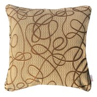 Elizabeth Peper - Funda Cojin Decorativo Diseño Dorado Y Cafe 45X45