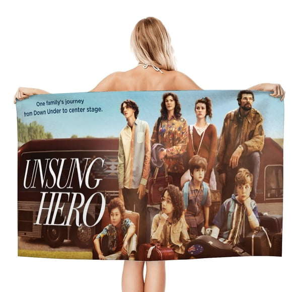 Héroe Anónimo Toalla de playa de secado rápido con diseño temático, regalo para mujeres y niñas, ideal para cumpleaños, fans, amantes de la música, uso en la playa o al aire libre, 78 × 160 cm