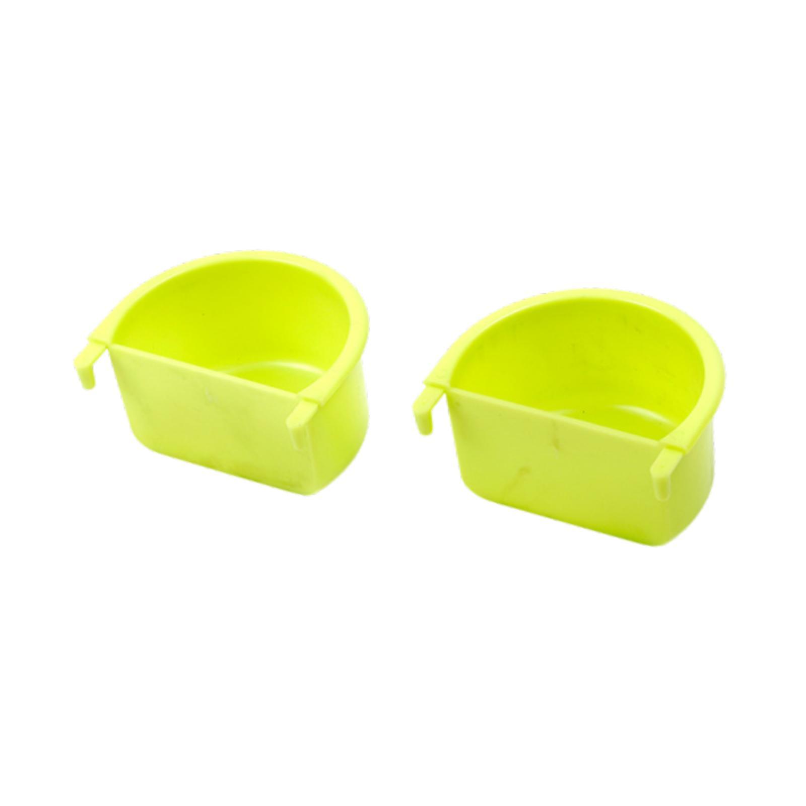 Magideal - 2X Jaula De Pájaros -Cáscaras De Abogado Colgan Una Taza De Alimento Colgando Cuenco De Alimentación Platos De Alimentación De Pájaros Para Salón De A