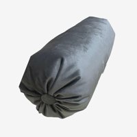 Todo Hogar Santiago De Chile - Cojin Cilindrico Terciopelo Gris