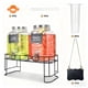 thumbnail image 5 of Dispensador de bebidas de vidrio DD&HAPP, 1 galón, paquete de 2 con soporte, 5 of 7