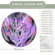 thumbnail image 2 of Freezer-theme Fitted Round Tablecloths Elastic Edged Table Covers Waterproof Table Cloth for Kitchen Holiday Party Tables Decor 150cm, 2 of 6
