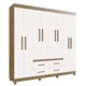 thumbnail image 1 of Clóset Las Vegas 8 Puertas 4 Cajones Exteriores Mdf Nuez - Beige, 1 of 7