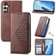 thumbnail image 5 of Funda Flip FOXDOCK para Samsung Galaxy M35 , Estilo Billetera con Diseño Rombo, Correa de Mano y Soporte, Uso Diario, 5 of 6