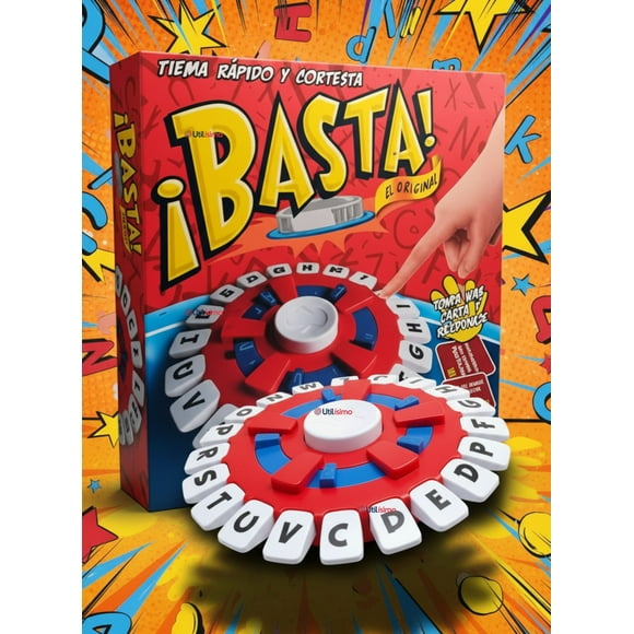 Basta Juego De Palabras Calidad Premium Piensa Rápido Y Contesta Stop Original