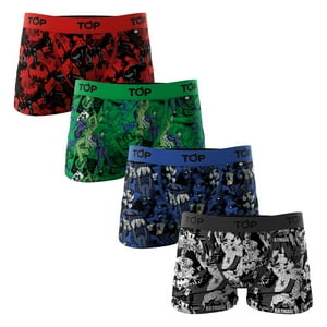 Top - Bóxer Niño Algodón Pack 4 Batman C5