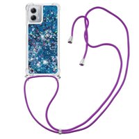 Funda Foxdock Para Motorola Moto G 5G 2023 Con Cuerda Ajustable, Brillo Líquido, Protección Antigolpes Y Lente – Ideal Para Regalo