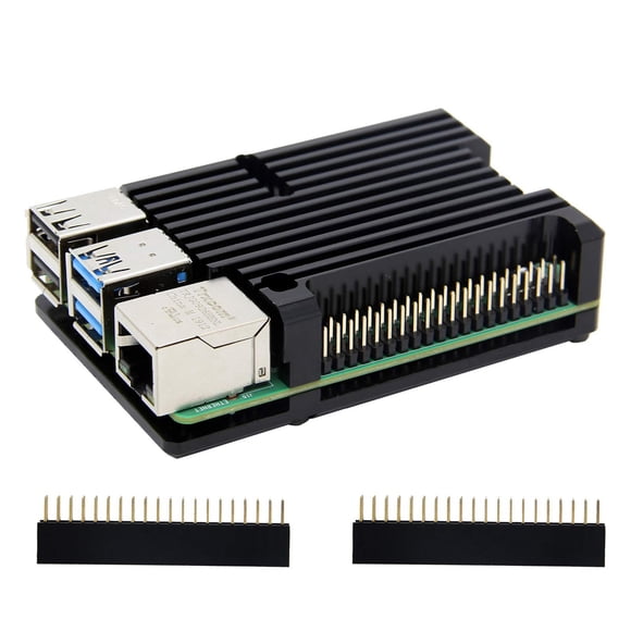 Armor Case Geekworm para Raspberry Pi 4 modelo B, aleación de aluminio