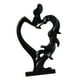 thumbnail image 2 of Figura De Pareja Besándose Estilo Nórdico Negro, 2 of 3