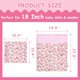 thumbnail image 5 of Juego de ropa de cama para muñecas Rakki Dolli con estampado reversible y edredón, 5 of 7