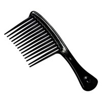 Ioensy - Peine Herramienta Para Peinar El Cabello Peine Para Peinar Con Mango Grande Para Salón De Viajes En Casa Negro