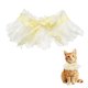 thumbnail image 1 of Collar de Encaje para Mascotas, Collar de Gato Lindo, Baberos para Perros, Pajarita para Mascotas, Bandana con Volantes Ajustable y Desprendible Amarillo & S, 1 of 7