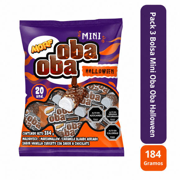 Pack 3 Mini Oba Oba Halloween