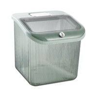 Magideal - Dispensador De Arroz, Contenedor De Almacenamiento De Arroz, Cubo De Granos Contenedor De Alimentos Secos Multipropósito, Contenedor De Almacenamiento Verde Grande